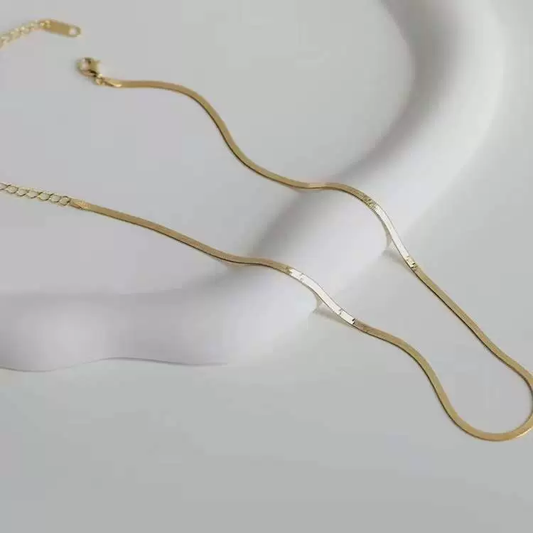 18K Snake Chain Necklace gallery 3