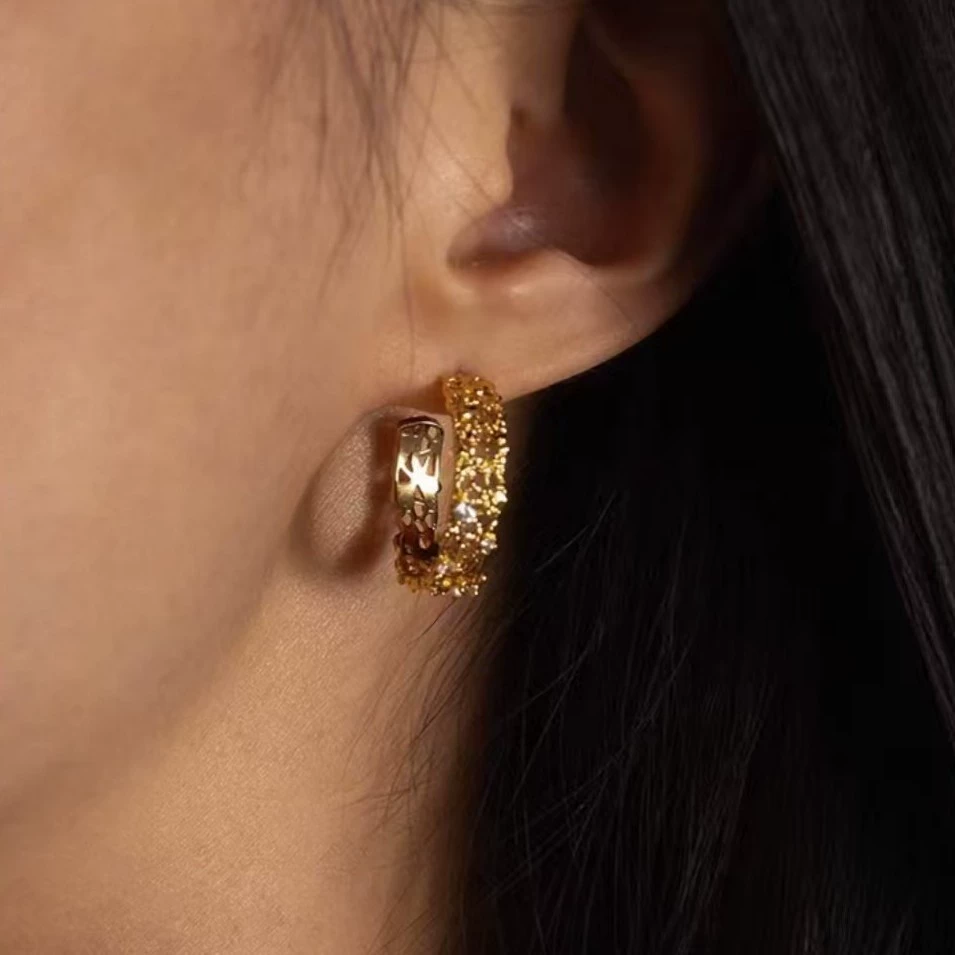 Rosy Whisper Petal Earrings gallery 3