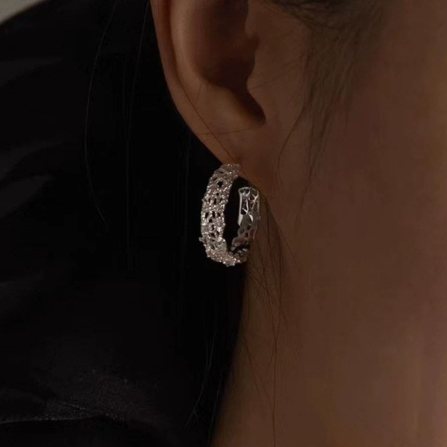 Rosy Whisper Petal Earrings gallery 4