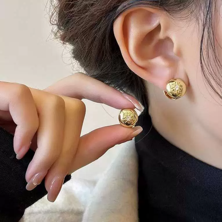 Electroplated Tassel Zircon Earrings gallery 3