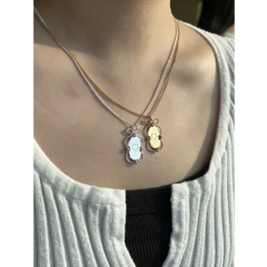 All-Match 'S High-Grade French Embossed Necklace