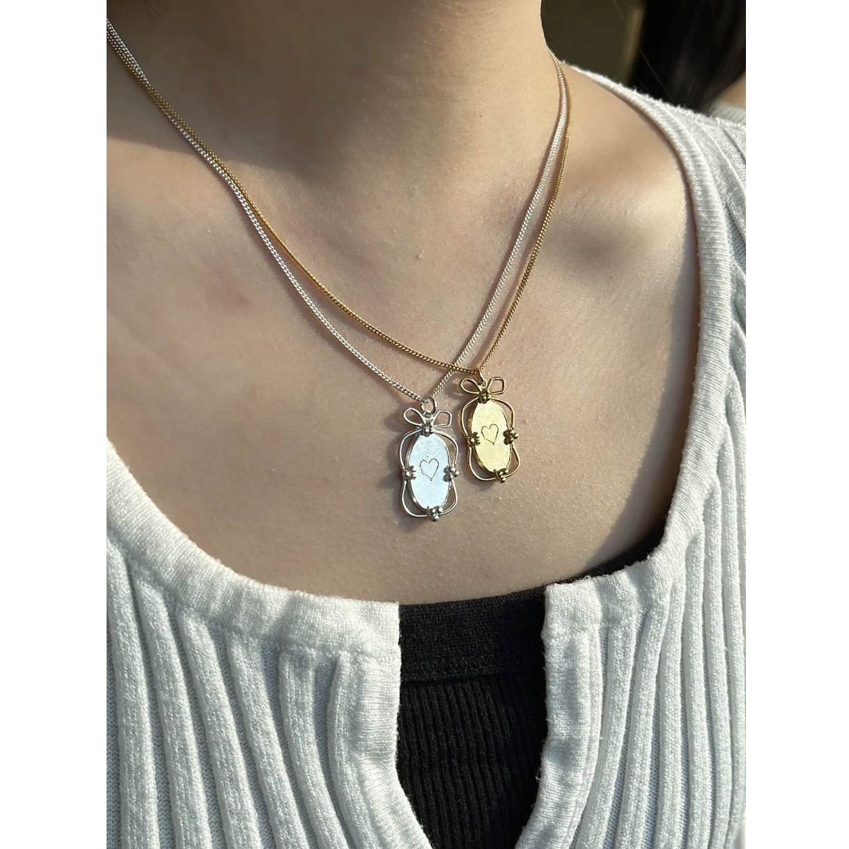 All-Match &#8216;S High-Grade French Embossed Necklace