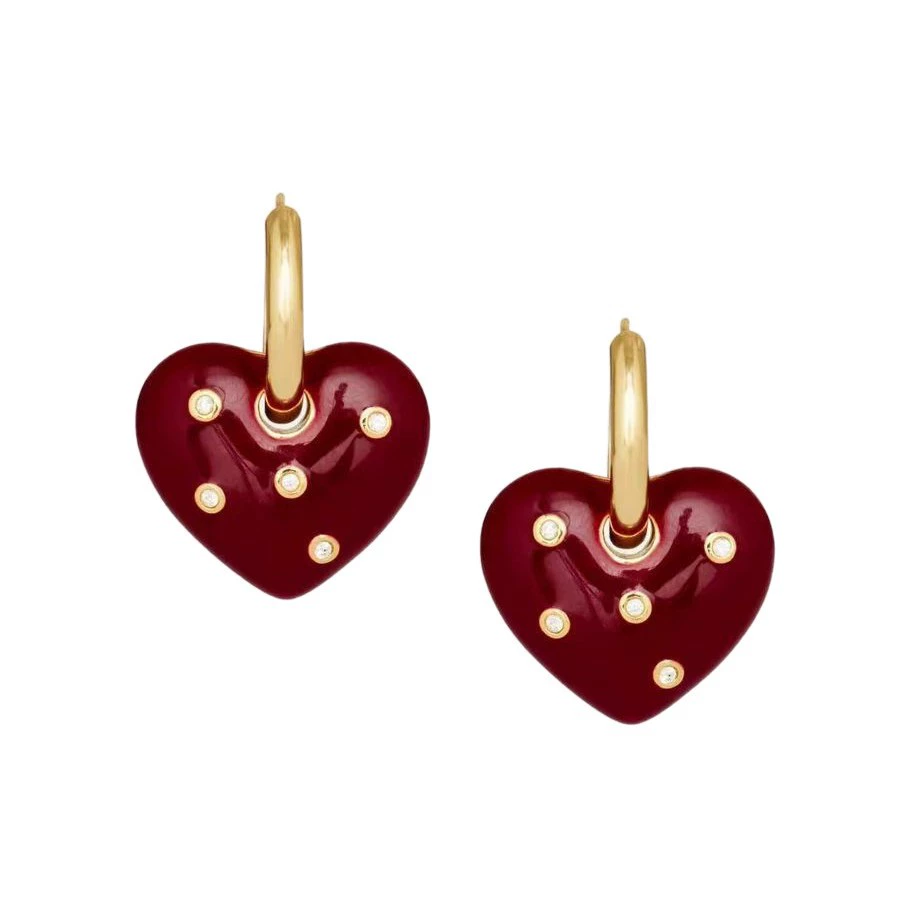 Ankora Red Drop Oil Love Earrings gallery 2