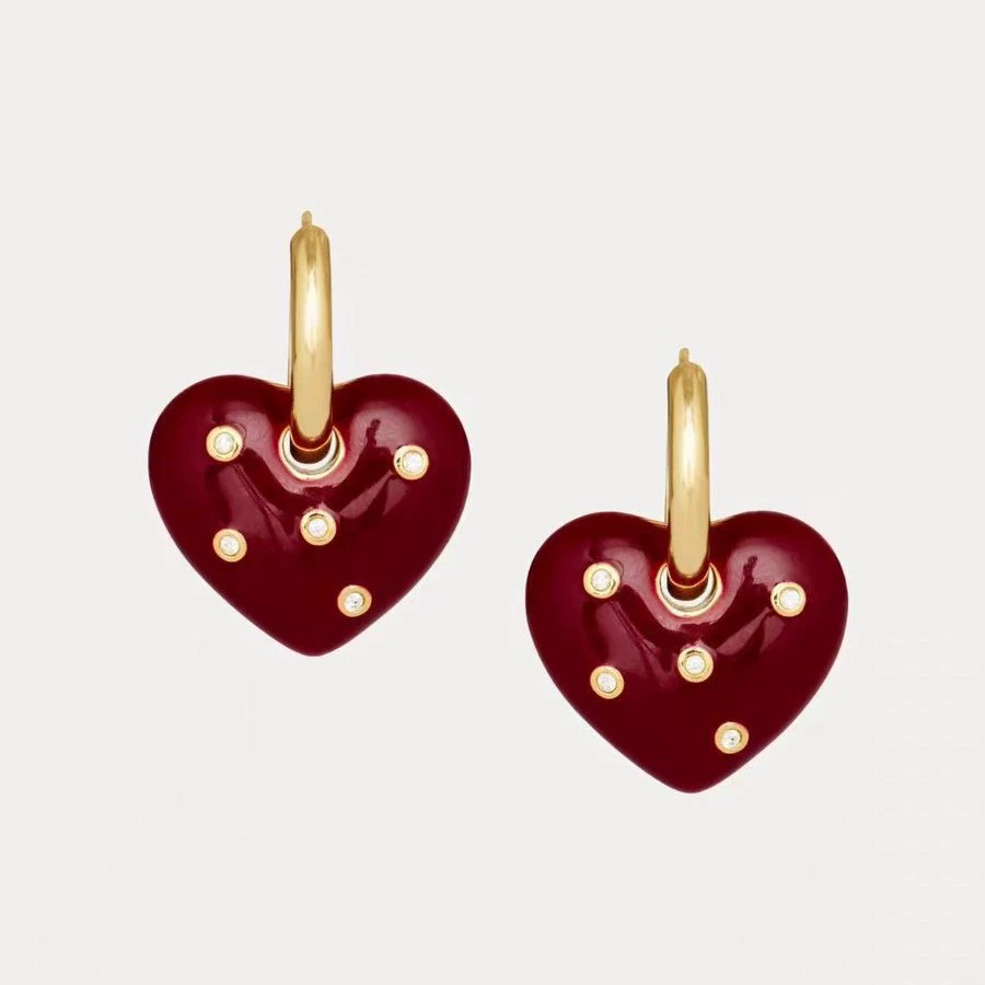 Ankora Red Drop Oil Love Earrings gallery 3