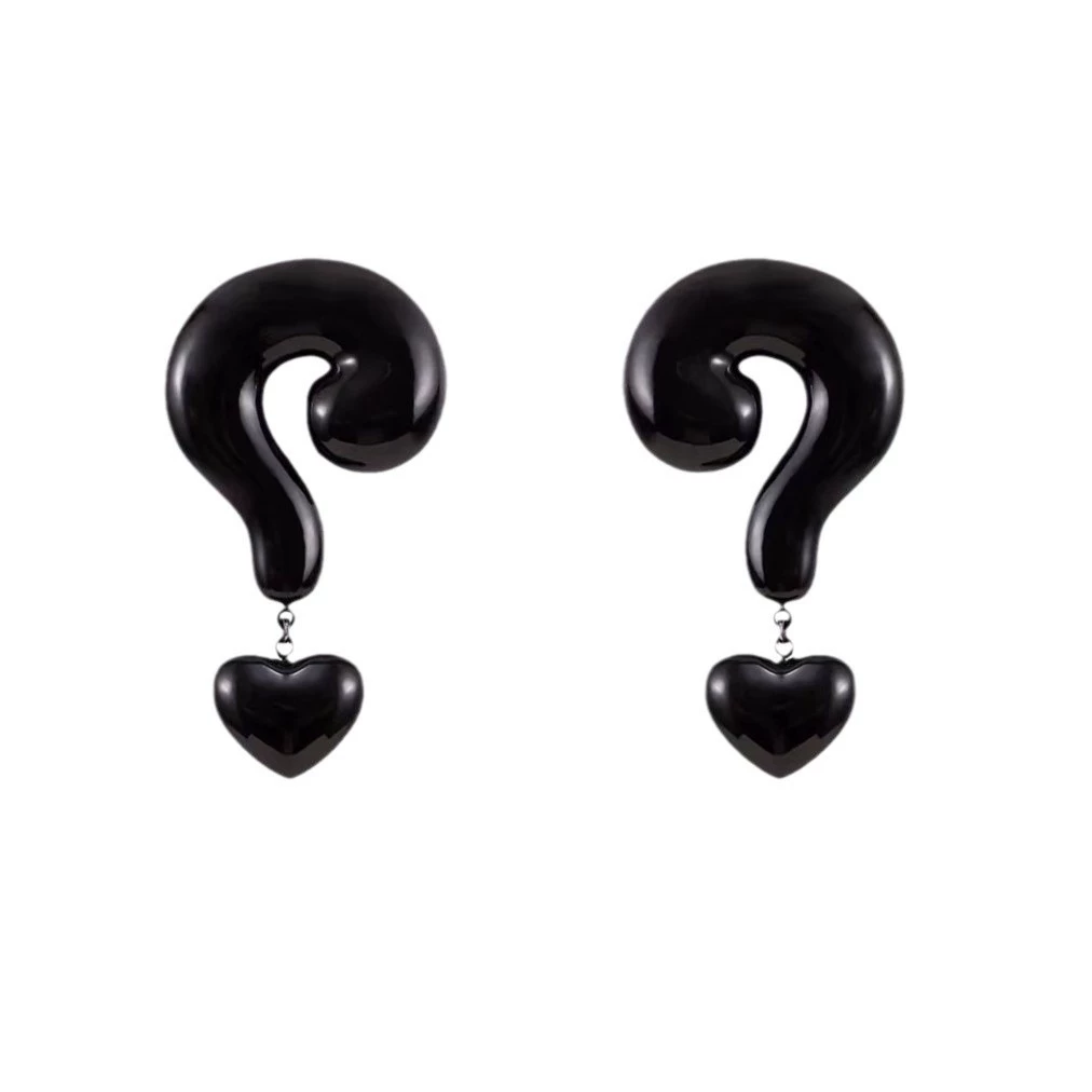 Ankora Red Question Mark European Earrings gallery 2