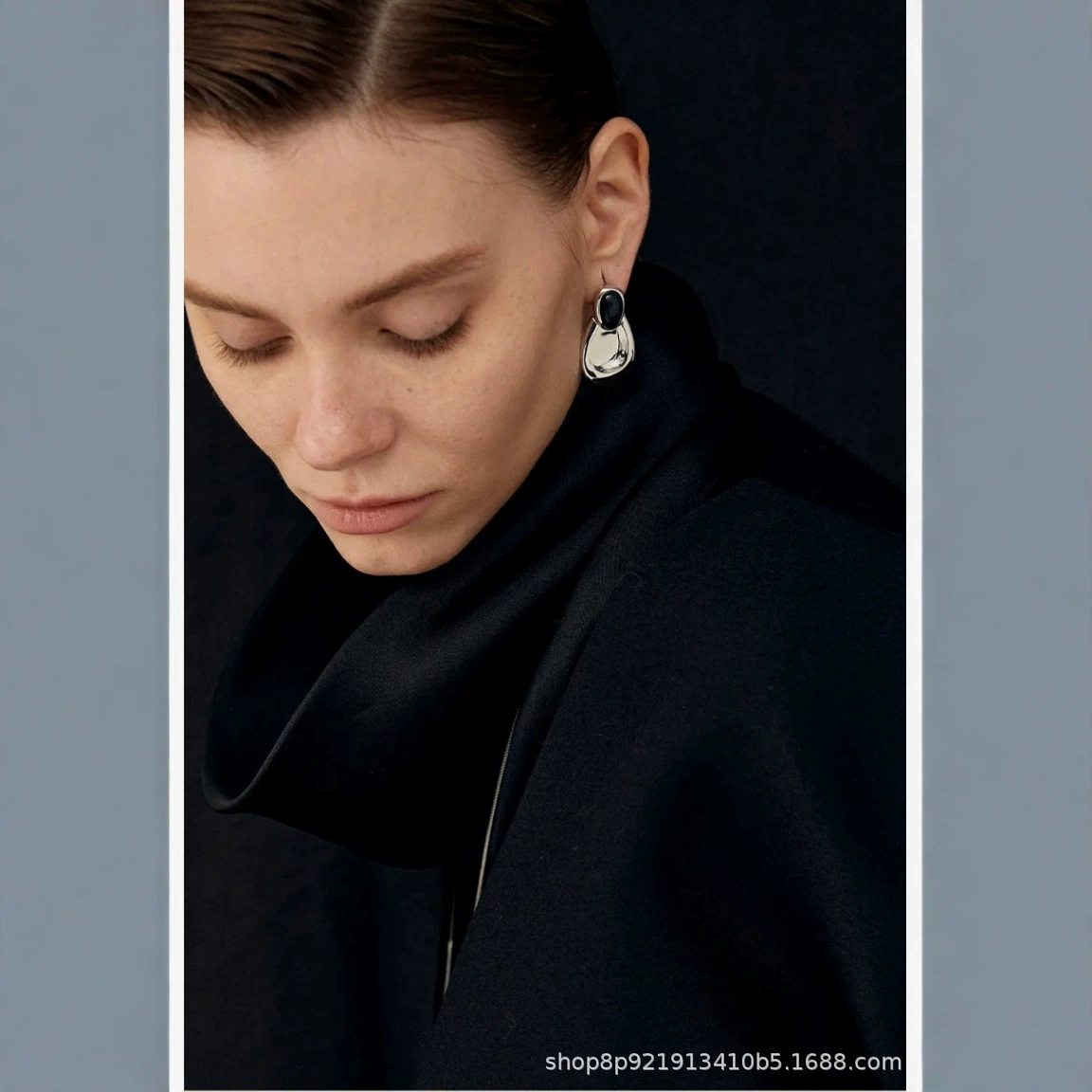 Autumn And Winter Black Agate Earrings gallery 2