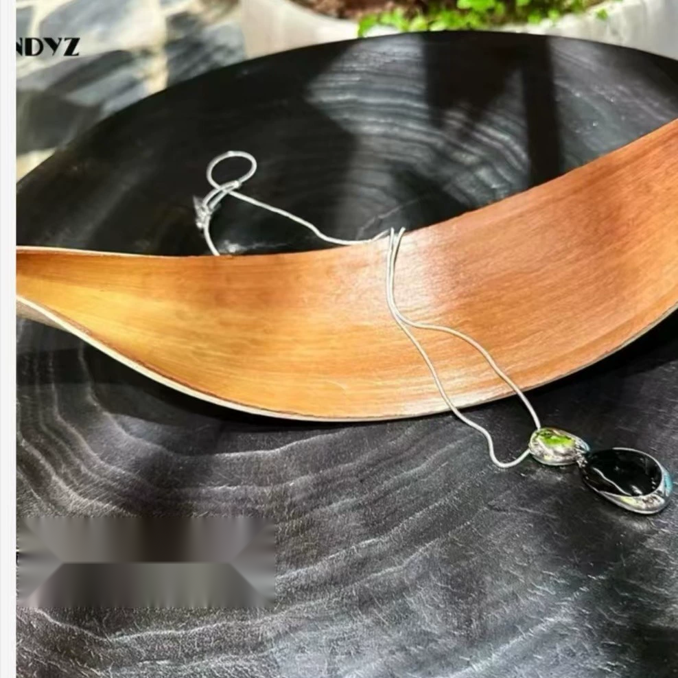 Autumn Copper Silver Plated Obsidian Necklace