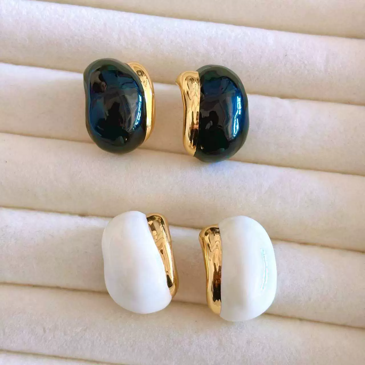 Autumn Style Celebrity-Inspired Enamel Drop Earrings gallery 2