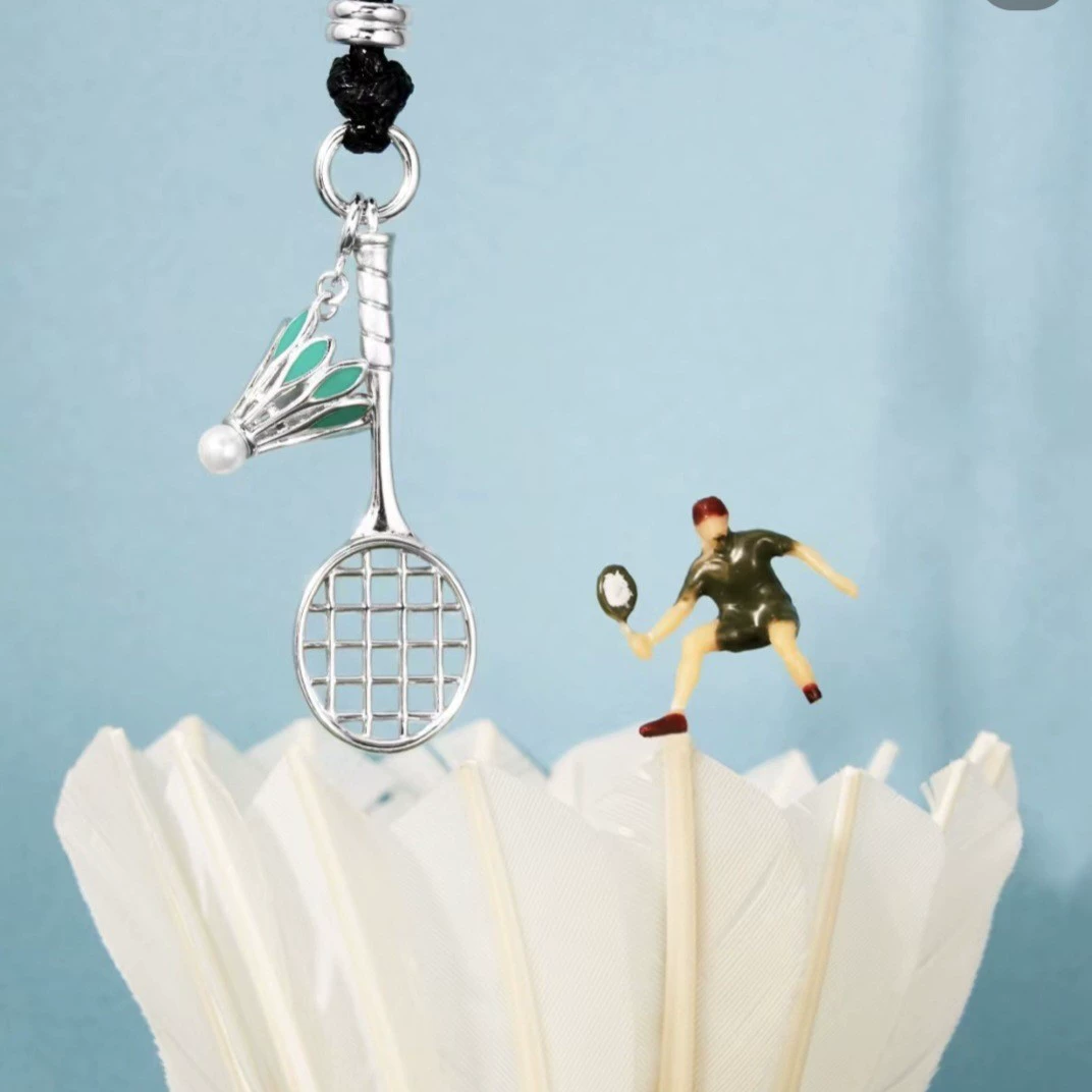 Badminton Racket Sports Style High Necklace gallery 2