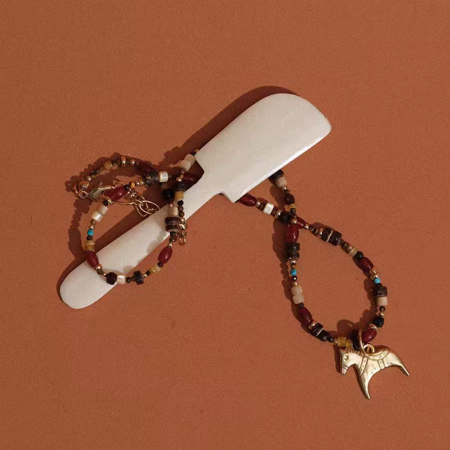 Fantasy Pony Beaded Necklace