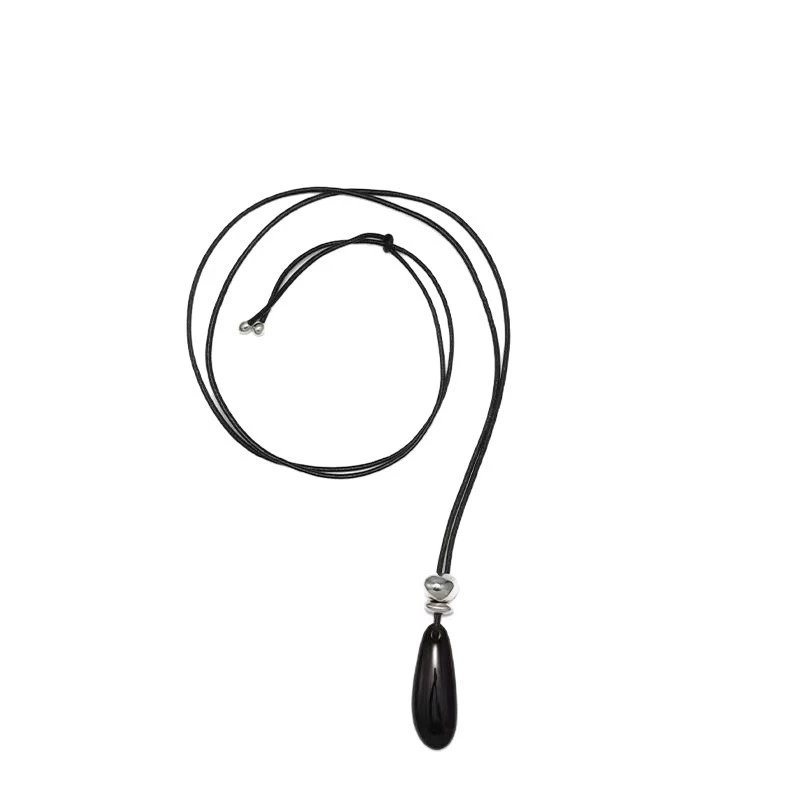 Black Pendant Necklace gallery 2