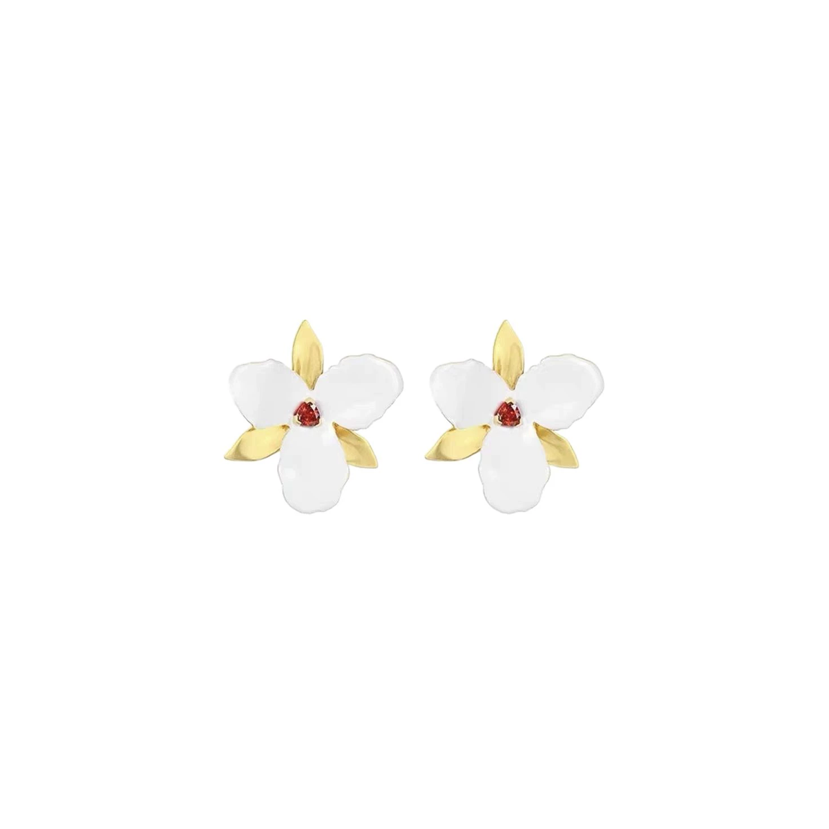 Blush Petal Stud Earrings