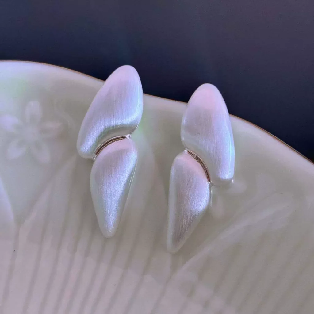 Brushed Geometric Earrings