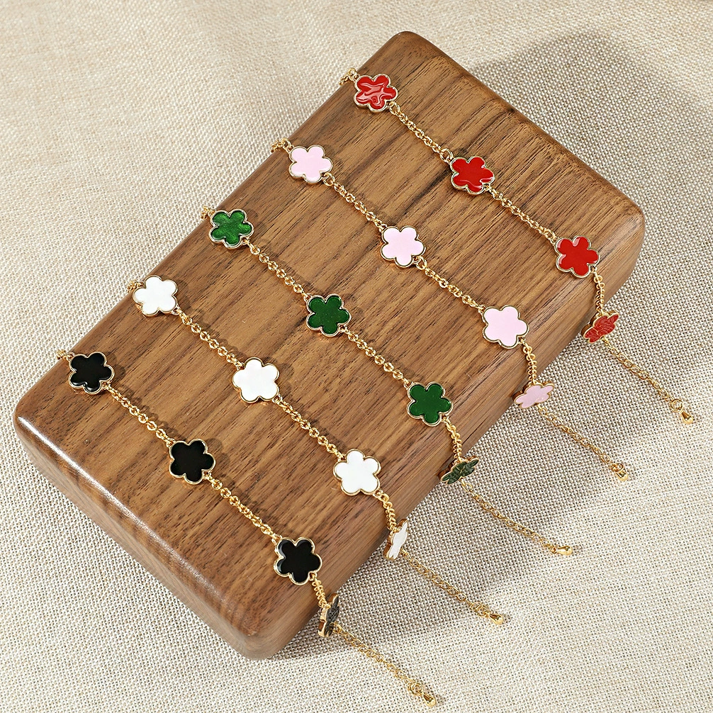 Copper Plated Real Gold Drop Bracelet