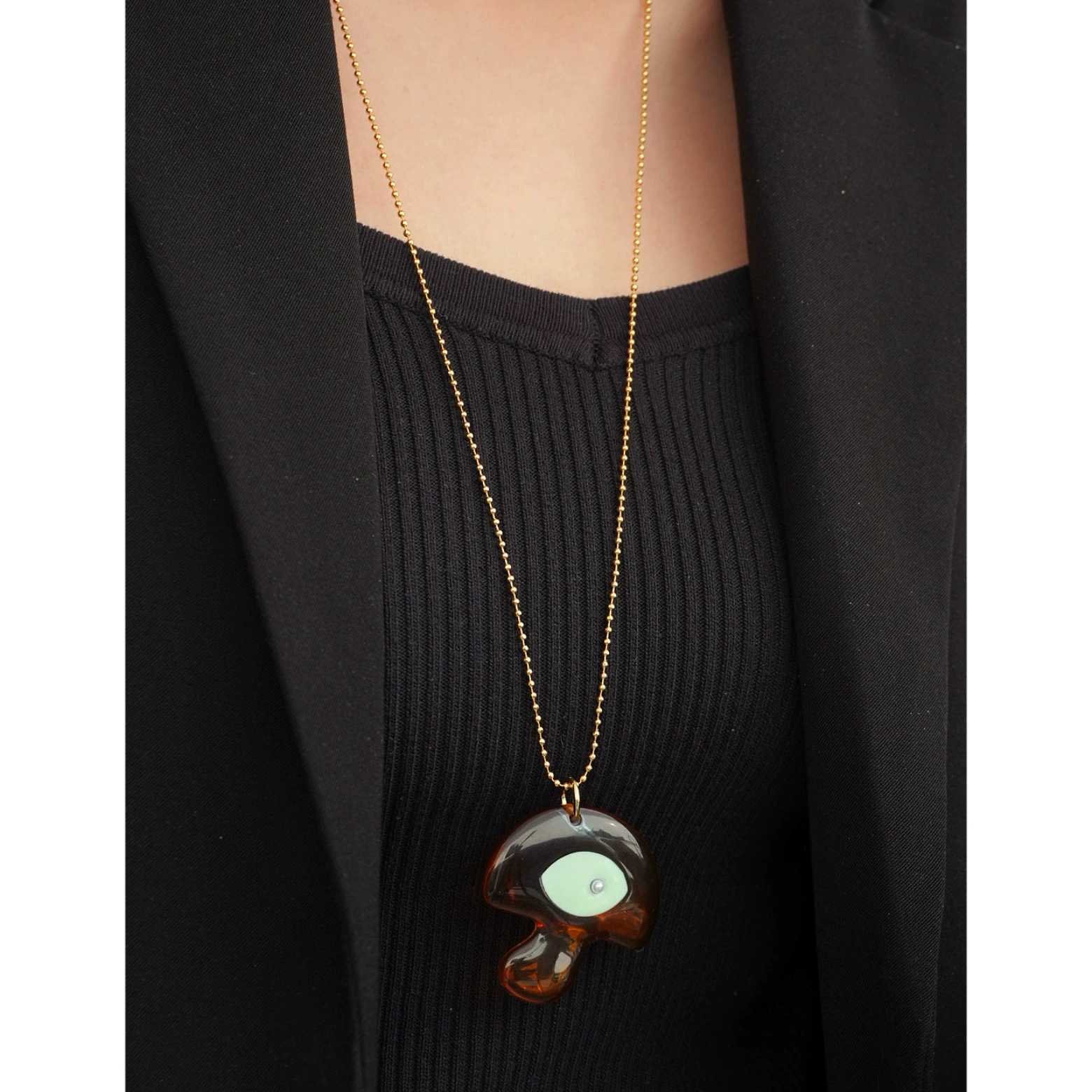 Enamel Pearl Necklace gallery 3