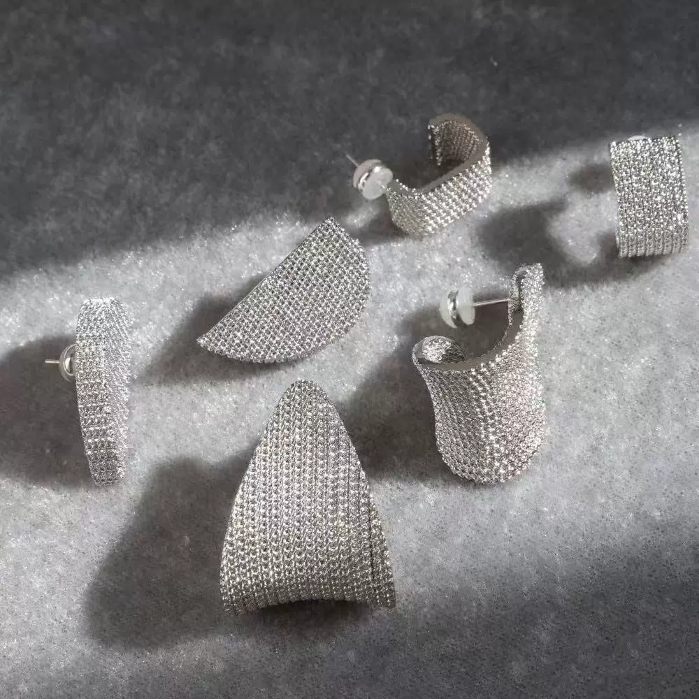 Triangle Chain Drop Earrings