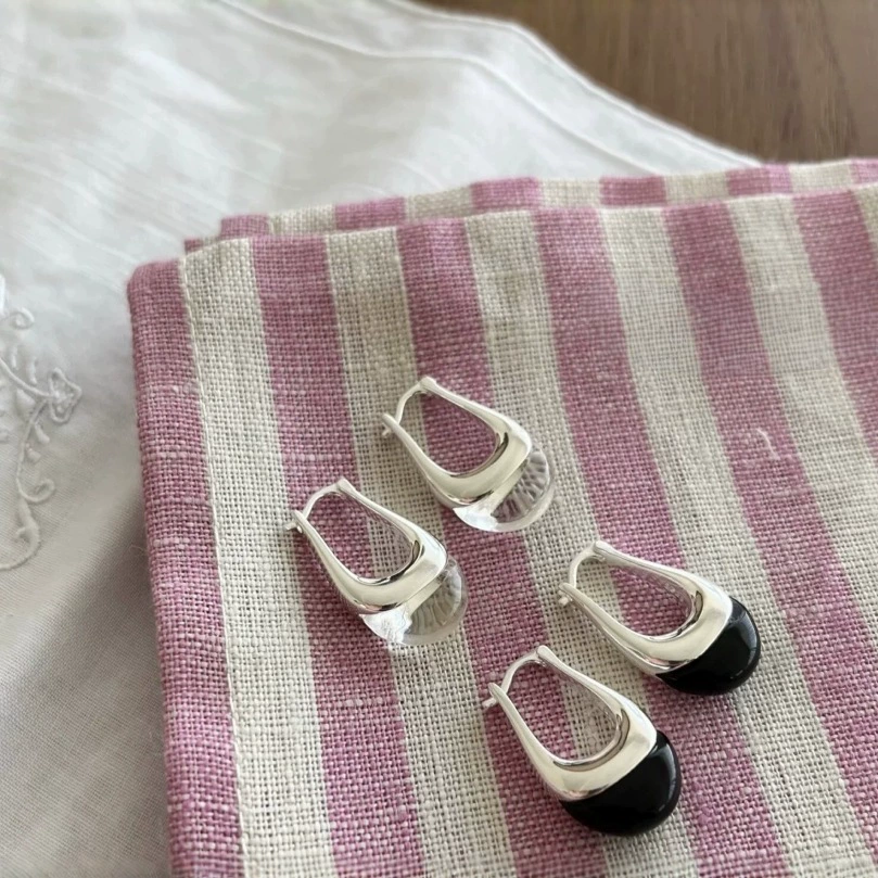 French Style Gold Female High-Grade Earrings