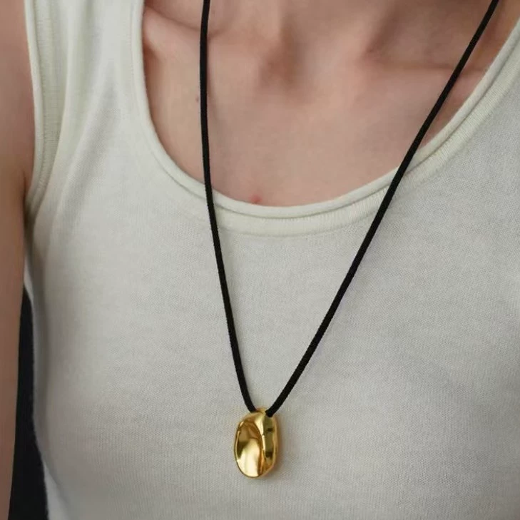 Irregular Stone Inkstone Autumn And Necklace gallery 3