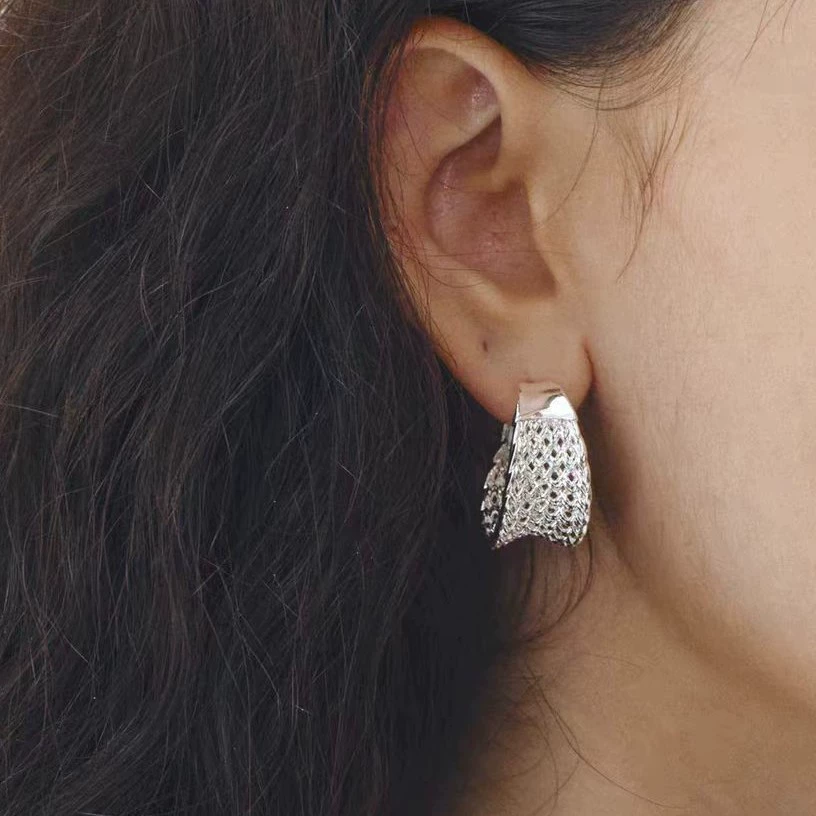 Luxe Hollow Metal Stud Earrings gallery 2