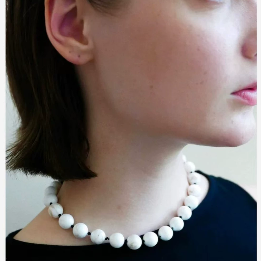 Natural Beaded Bead Necklace gallery 3