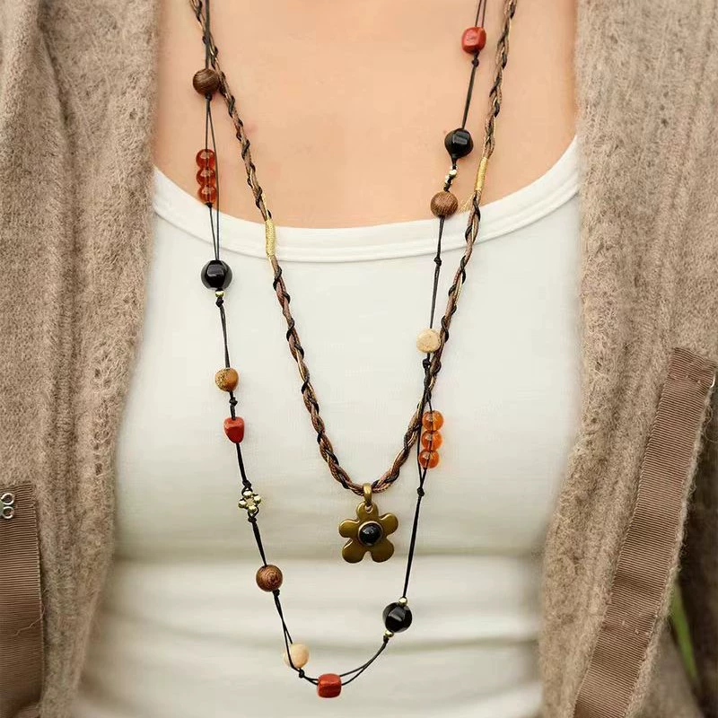 Natural Beaded Necklace gallery 3