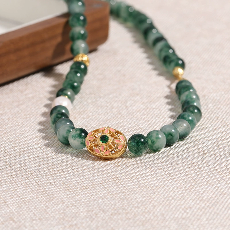 Natural Freshwater Pearl Pendant Chinese Necklace gallery 2