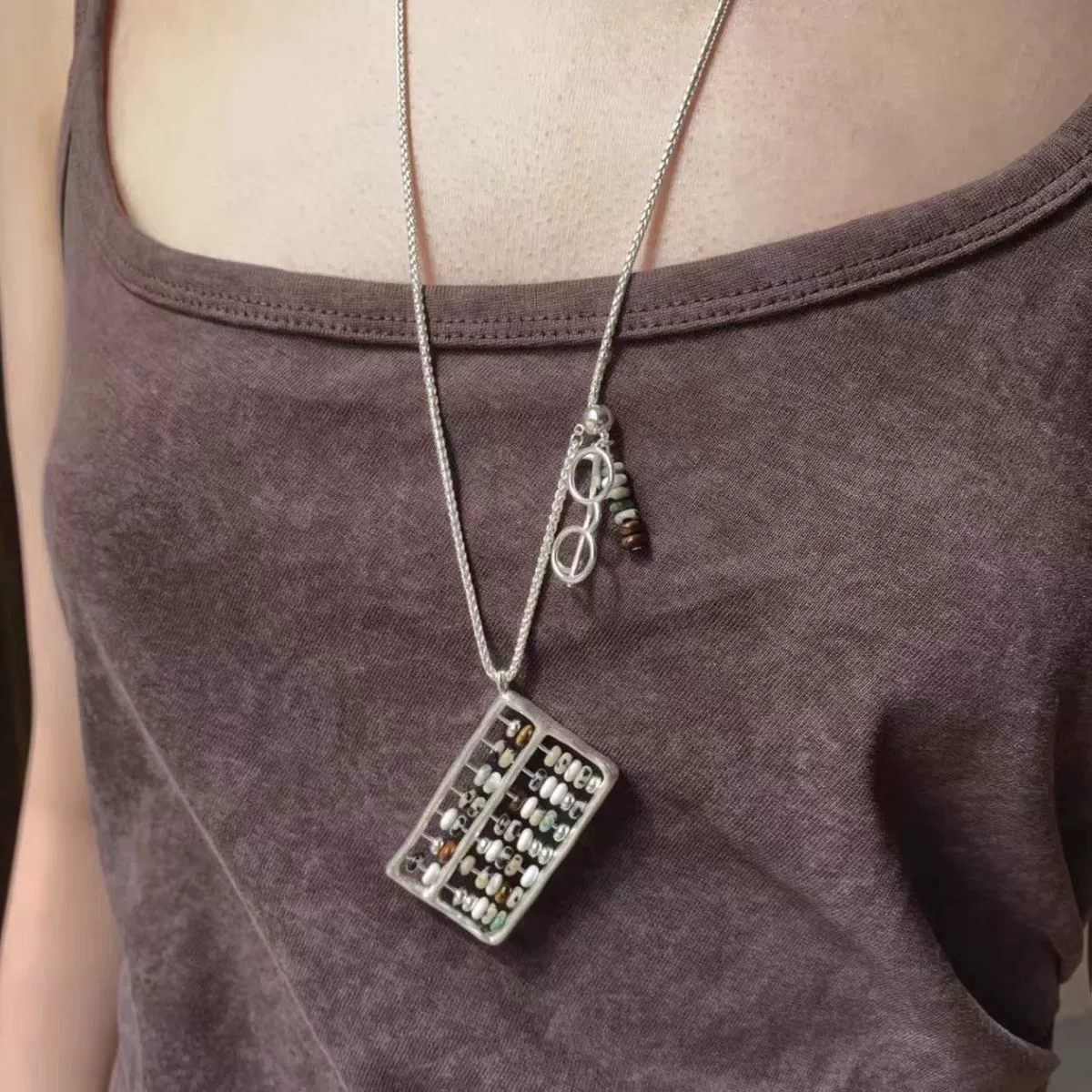 Natural Stone Pendant Necklace gallery 2