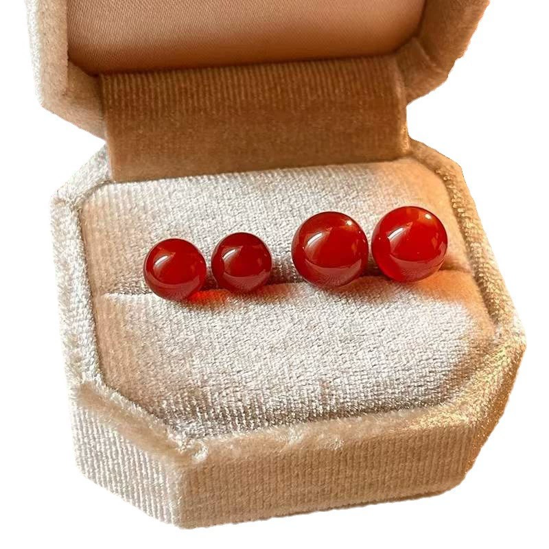 Natural Stone S925 Silver Needle Earrings