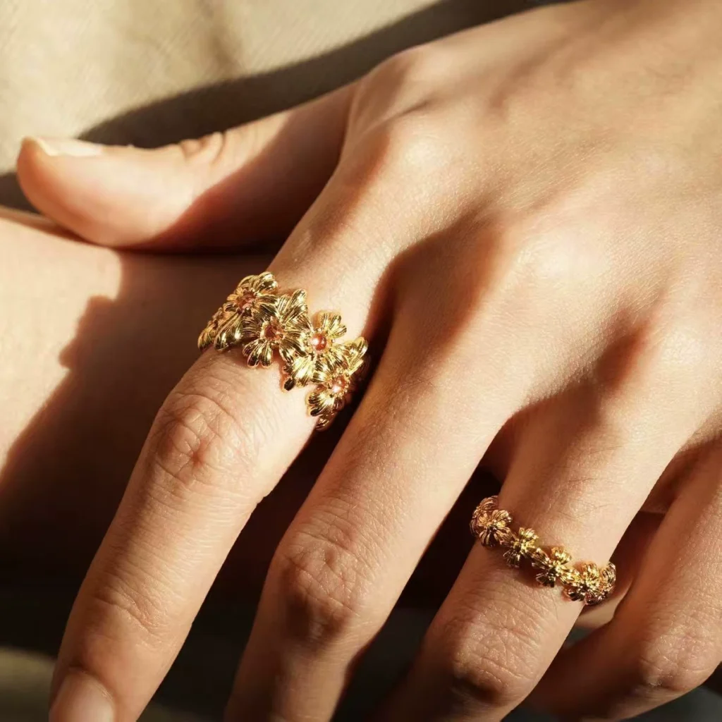 Floral Cross Pendant Necklace