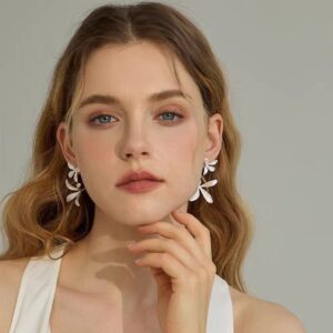 Orchid Two-Tone Stud Earrings