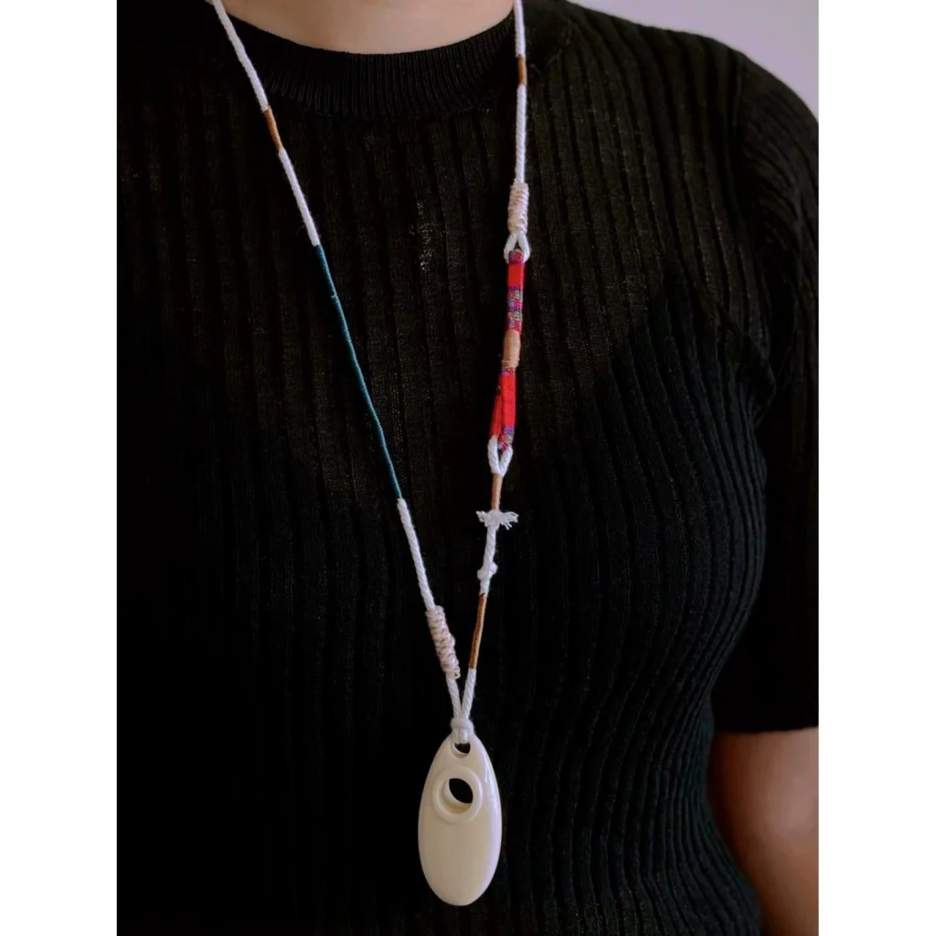 Oval Sunflower Necklace