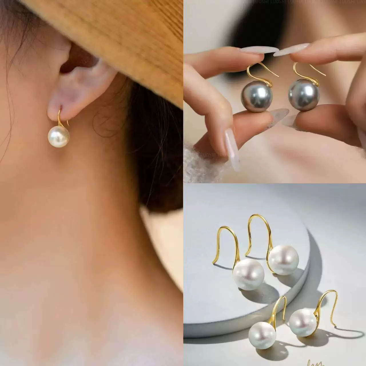 Pearl Stud Ins Earrings gallery 2