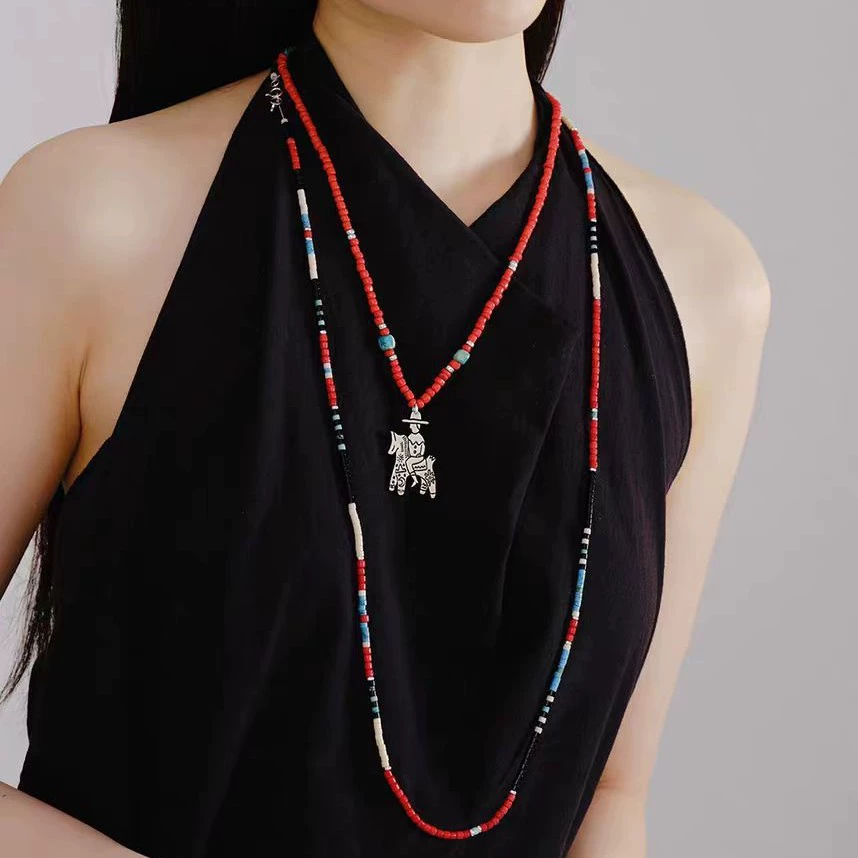 Picnique Little Horseshoe Glaze Turquoise Necklace gallery 3