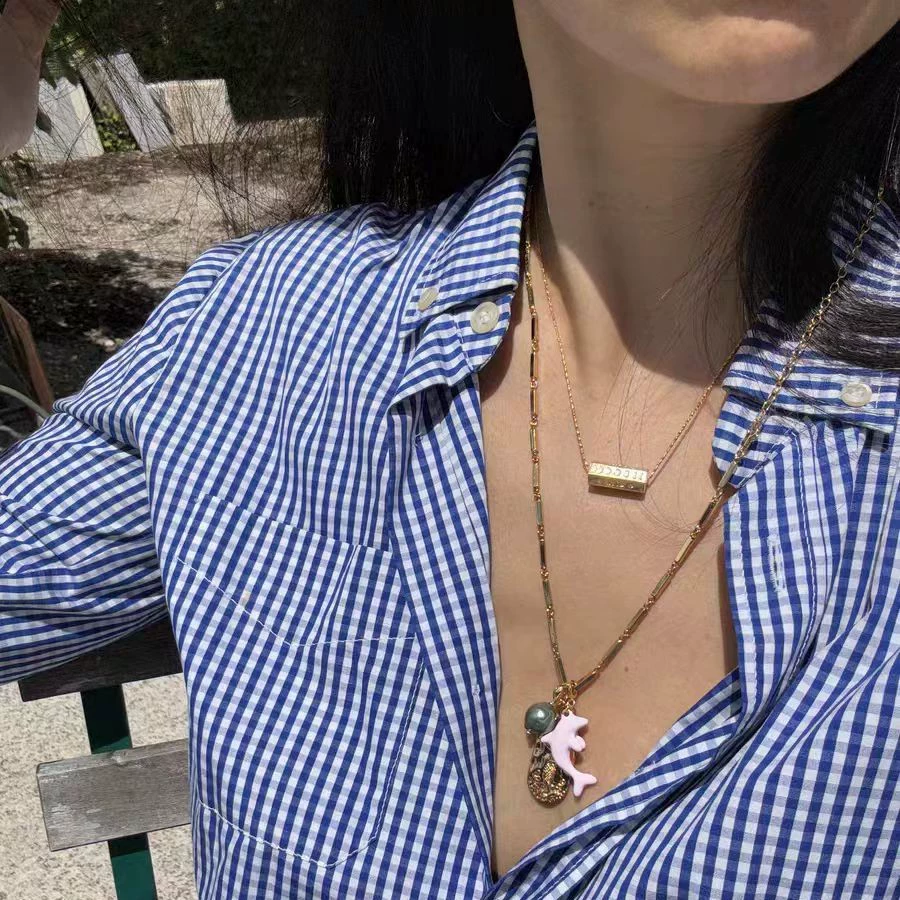 Pink Enamel Elephant Pendant &#8216;S Necklace gallery 2