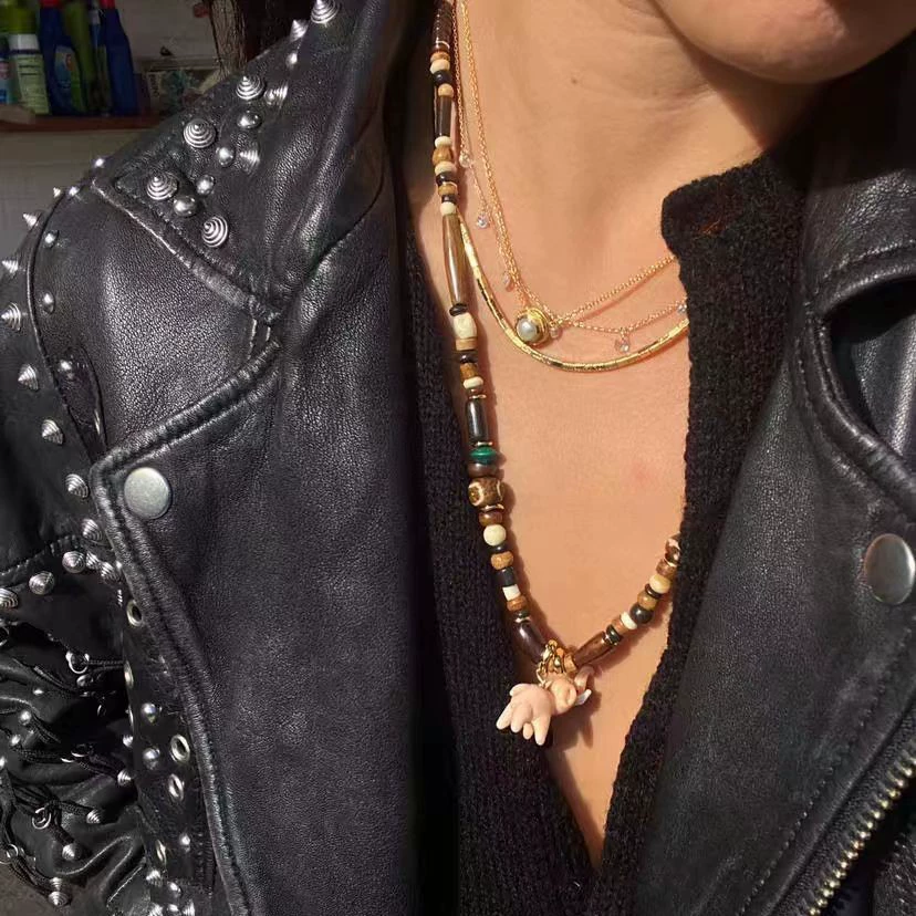 Pink Enamel Elephant Pendant &#8216;S Necklace gallery 3