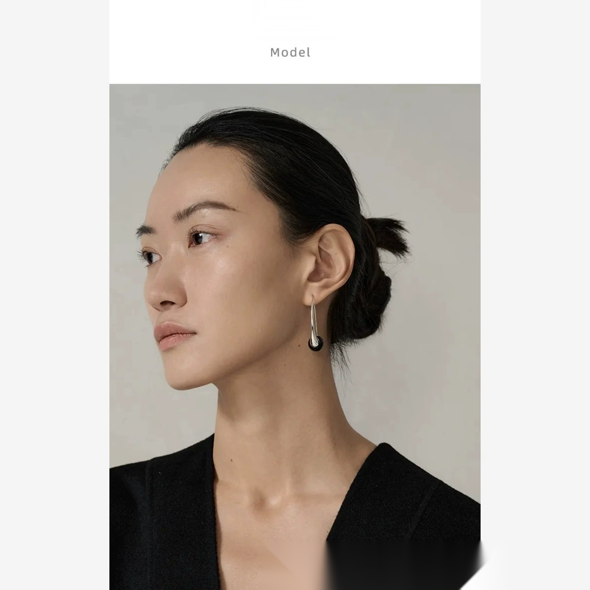 Red And Black Agate French Earrings gallery 3