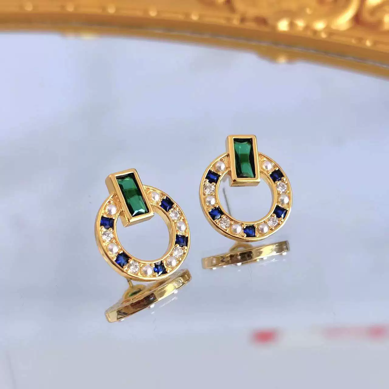 S925 Silver Needle Light Zircon Earrings gallery 3