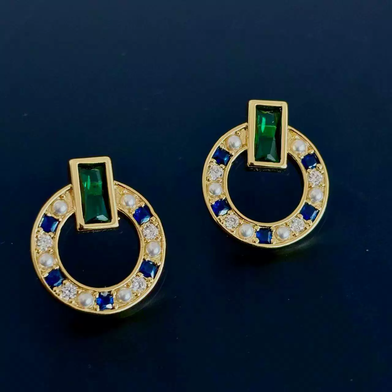 S925 Silver Needle Light Zircon Earrings