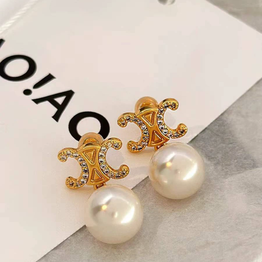 S925 Silver Needle Natural Freshwater Earrings