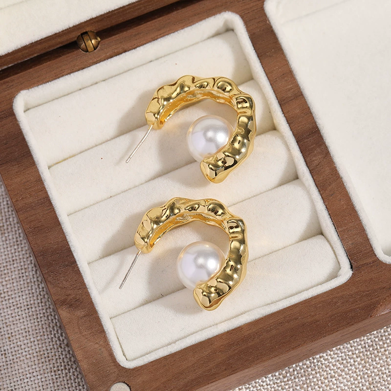 S925 Silver Needle Shijia Pearl Earrings gallery 3