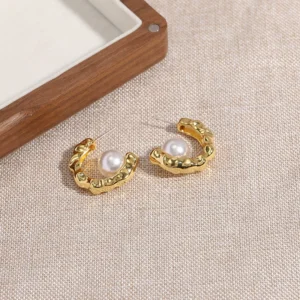 S925 Silver Needle Shijia Pearl Earrings