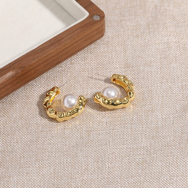 S925 Silver Needle Shijia Pearl Earrings