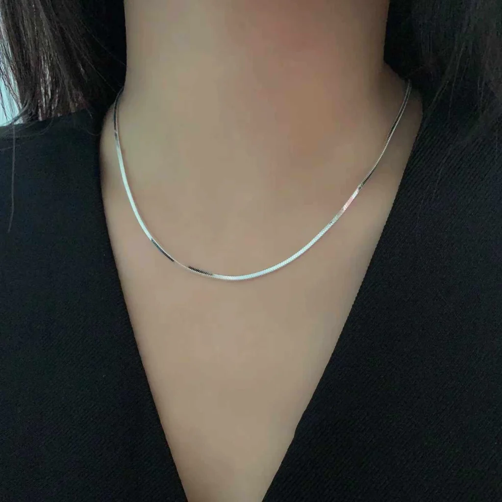 S925 Sterling Silver Clavicle Necklace