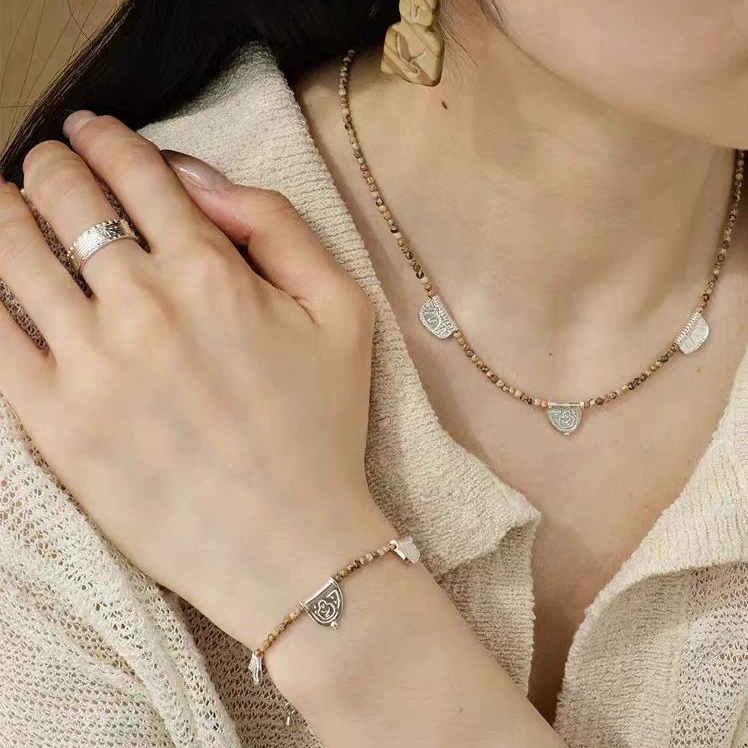 Spring And Summer Brass Electroplated Necklace