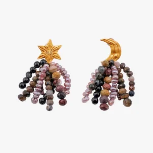 Spring And Summer Kaguya Beaded Earrings