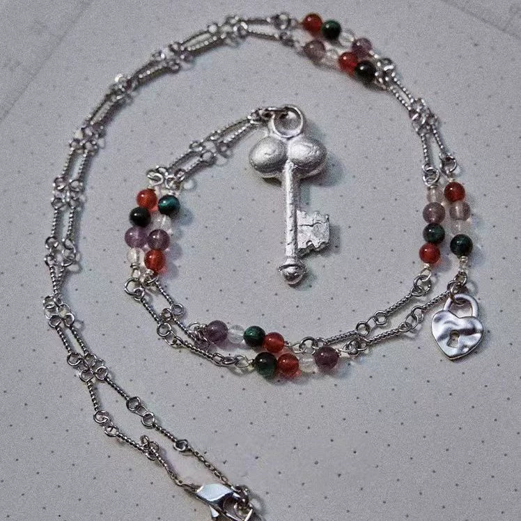 Spring And Summer Key Beaded Necklace