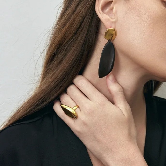 Stud Geometric Drop Teardrop Stud Earrings