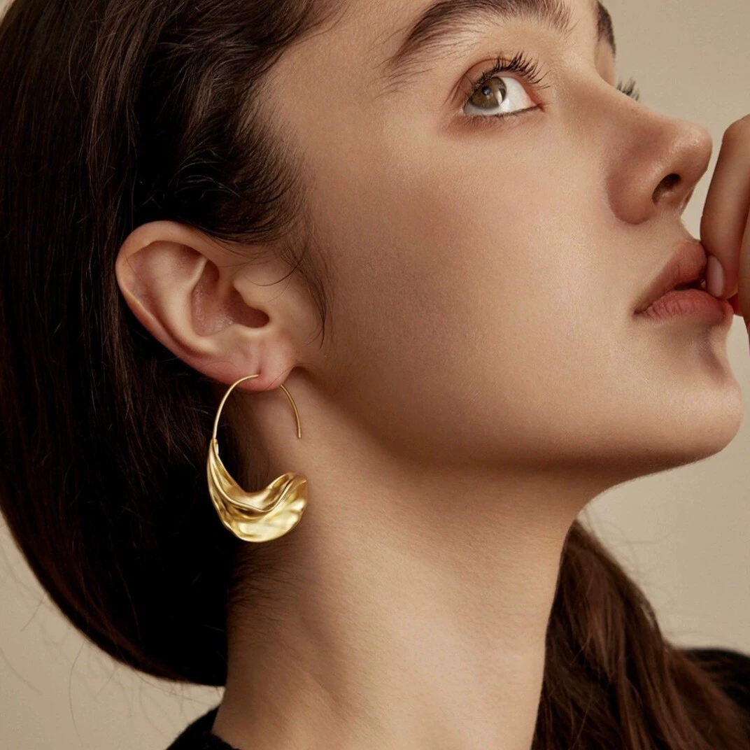 Stud Hoop Earrings gallery 2