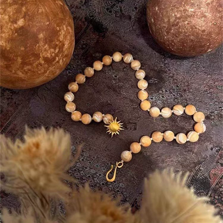 Summer Sunny Bead Chain Holiday Necklace gallery 2