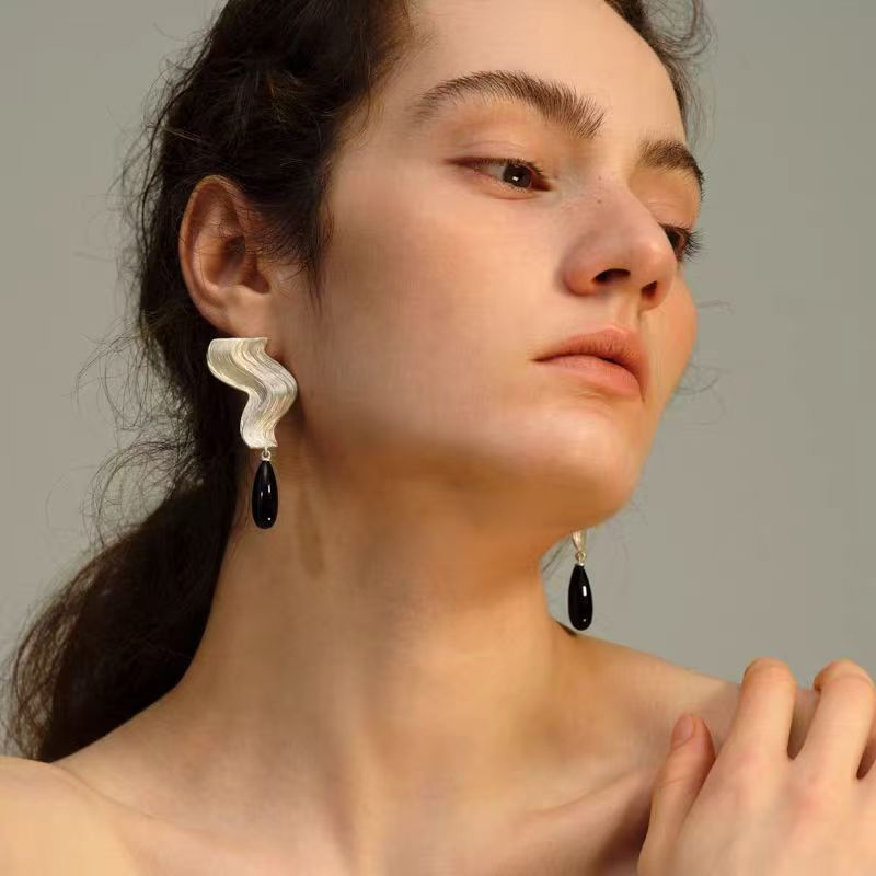 Teardrop Stud Earrings